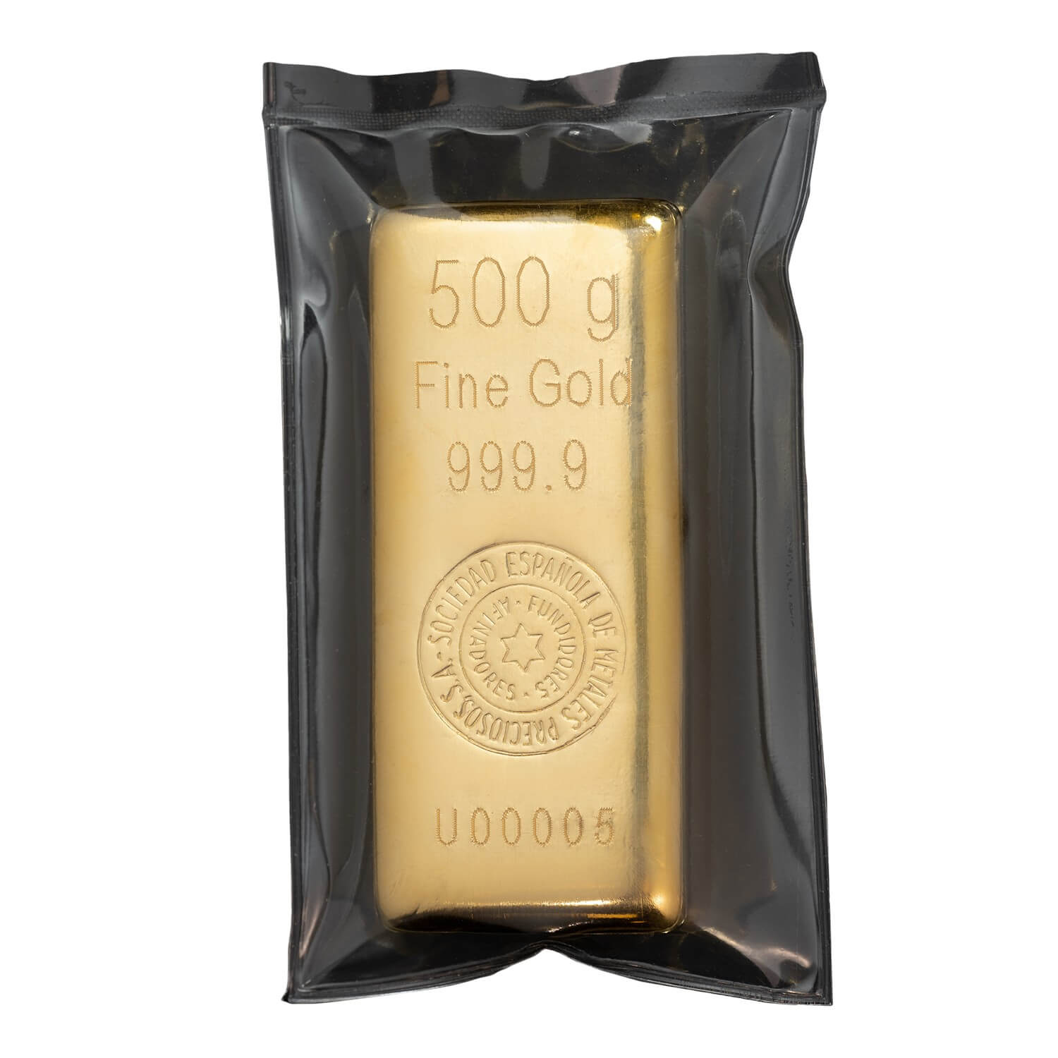 Lingote de oro 500 gramos producto