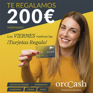 Tarjeta Regalo 200 euros Orocash